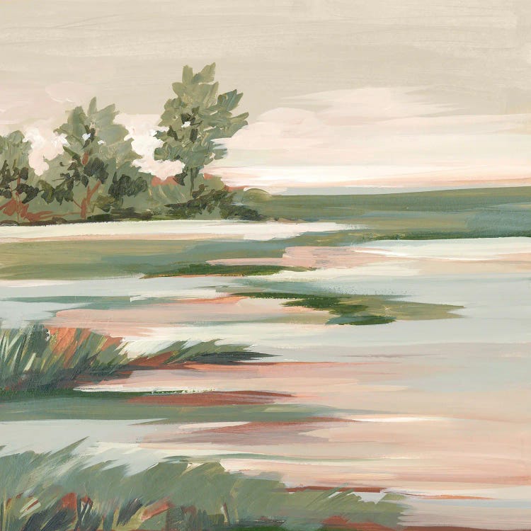 Quiet Marsh Under Soft Skies II by Lera wall art