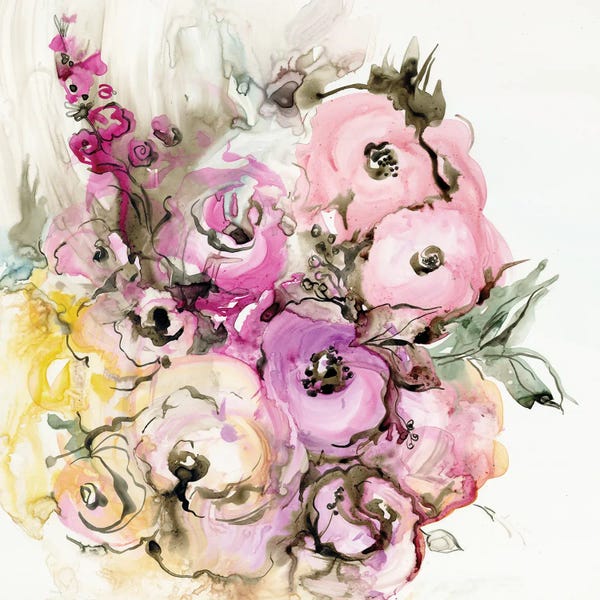 Vibrant Floral Cascade II