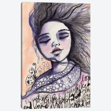 Innocence On The Wind Canvas Print #LPR102} by Tamara Laporte Art Print