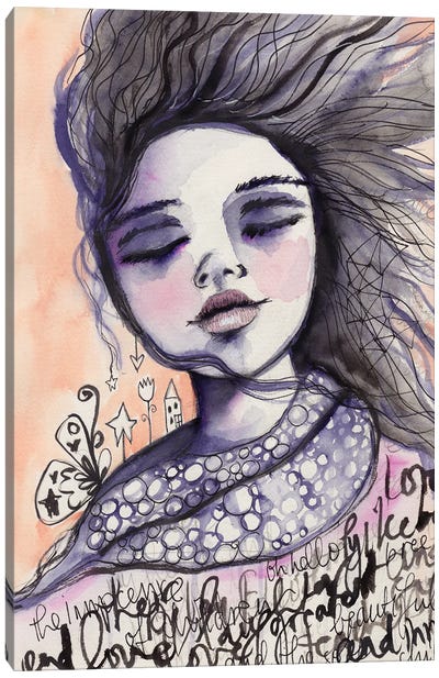 Innocence On The Wind Canvas Art Print - Tamara Laporte