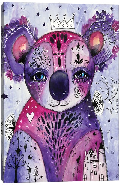 Koala Love Canvas Art Print - Koala Art