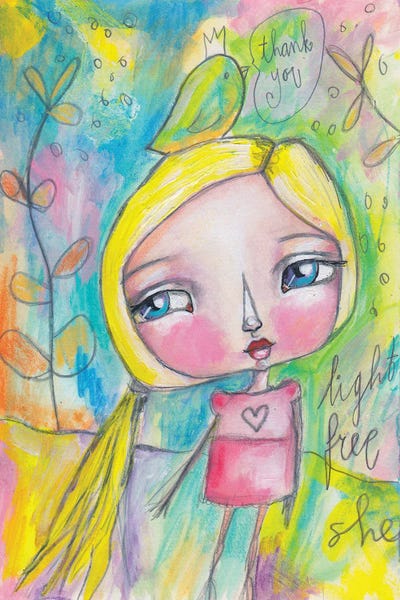 Light Free She by Tamara Laporte framed canvas print