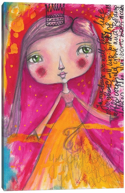 Little Princess Canvas Art Print - Princes & Princesses