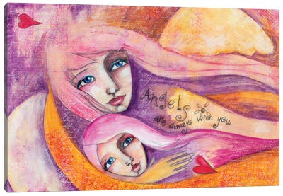 Angels Are With You Canvas Art Print - Tamara Laporte