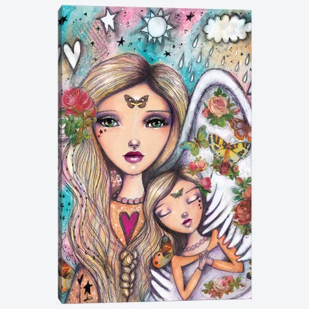 Angels With You Canvas Print #LPR12} by Tamara Laporte Canvas Wall Art