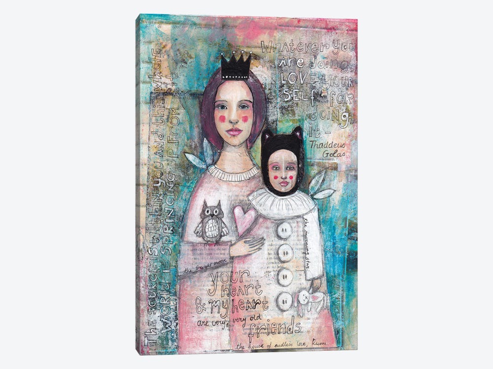Mother Daughter by Tamara Laporte 1-piece Canvas Art Print