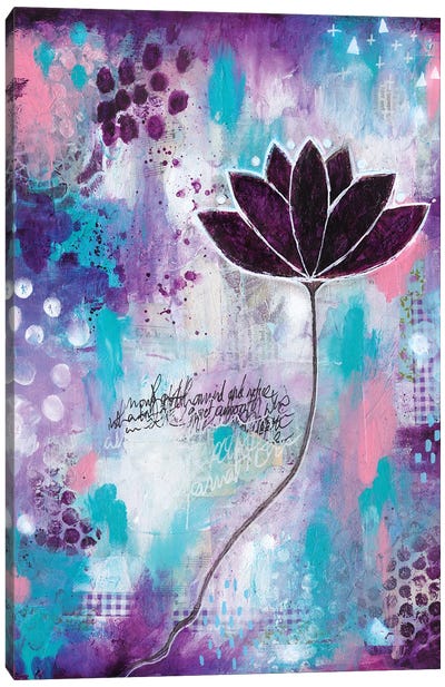 No Mud No Lotus Canvas Art Print - Tamara Laporte