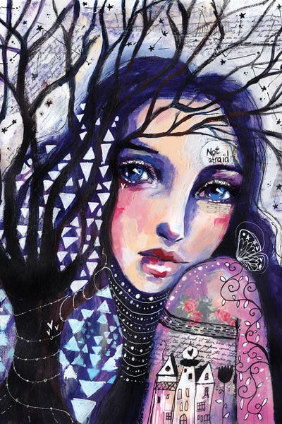 Not Afraid by Tamara Laporte framed canvas print