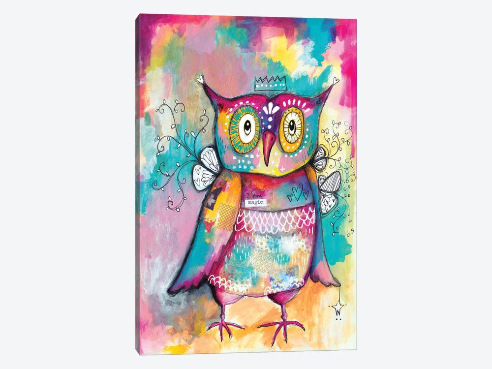 Owl Of Wisdom by Tamara Laporte 1-piece Canvas Print