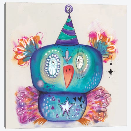 Party Bird Canvas Print #LPR141} by Tamara Laporte Canvas Print