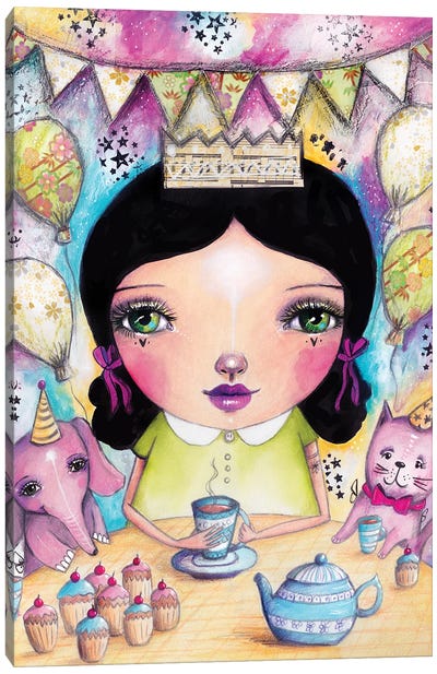Party Time Canvas Art Print - Cake & Cupcake Art