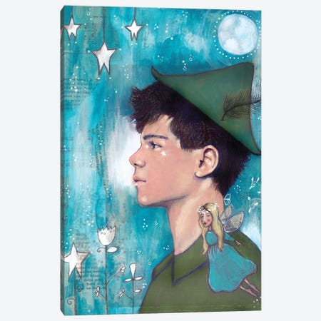 Peter Pan Canvas Print #LPR143} by Tamara Laporte Canvas Art Print