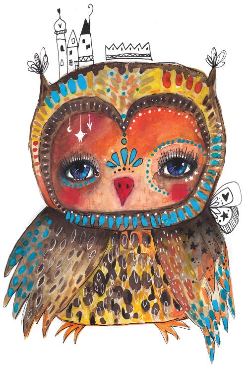 Anna Jesta Quirky Bird by Tamara Laporte wall art