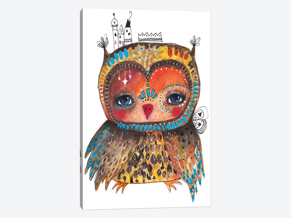 Anna Jesta Quirky Bird by Tamara Laporte 1-piece Canvas Print