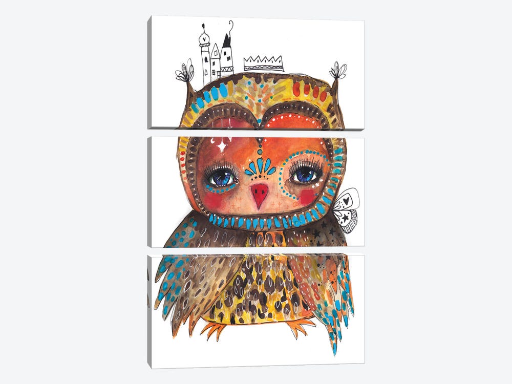 Anna Jesta Quirky Bird by Tamara Laporte 3-piece Canvas Art Print