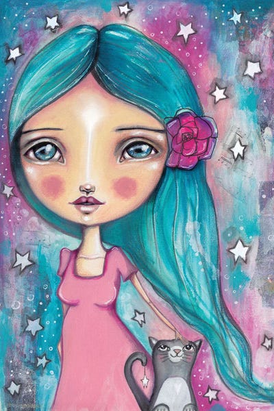 Pussy Cat Friend by Tamara Laporte framed canvas print