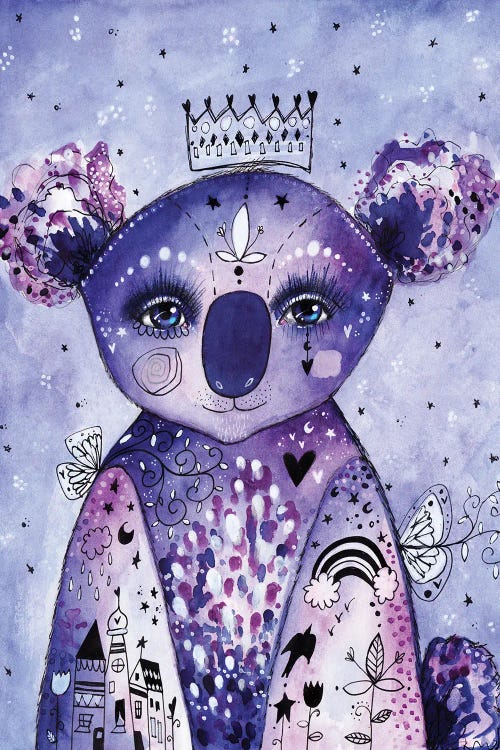 Quirky Koala by Tamara Laporte wall art