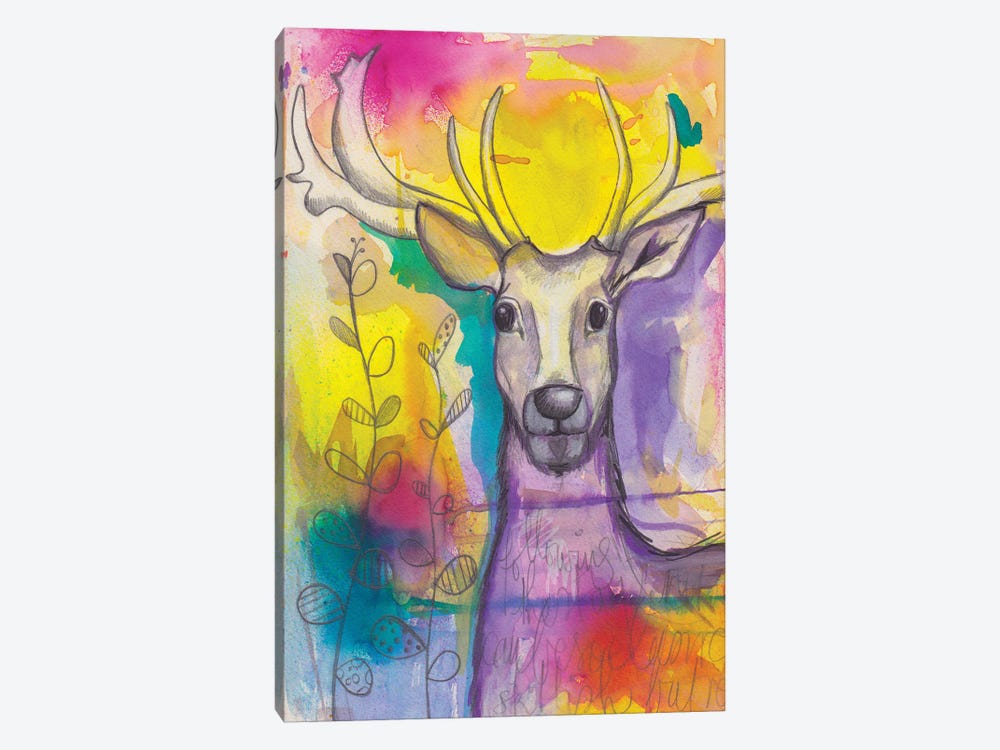 Rainbow Deer by Tamara Laporte 1-piece Art Print