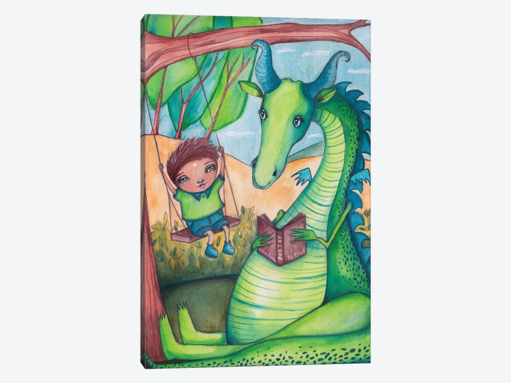 Reluctant Dragon by Tamara Laporte 1-piece Canvas Art Print