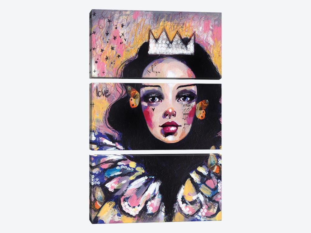 Sad Queen by Tamara Laporte 3-piece Canvas Art