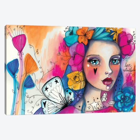 She Blooms V Canvas Print #LPR177} by Tamara Laporte Canvas Print