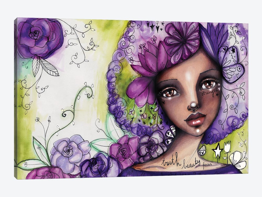 She Blooms -Focus by Tamara Laporte 1-piece Canvas Wall Art