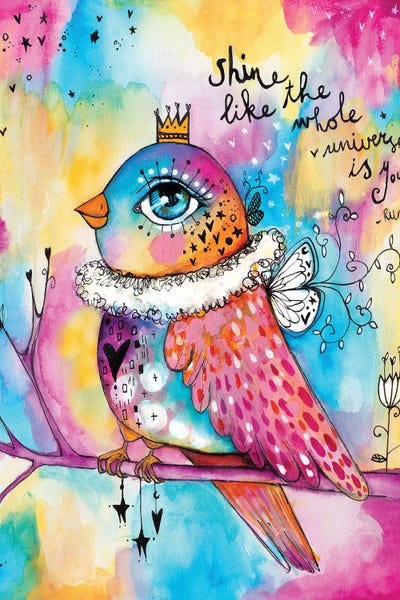 Shine Like The Universe by Tamara Laporte framed canvas print