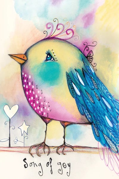 Kids Inspirational Art: Song Bird by Tamara Laporte