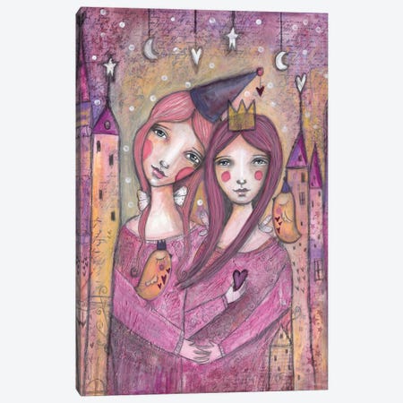 Soul Sisters Canvas Print #LPR189} by Tamara Laporte Art Print