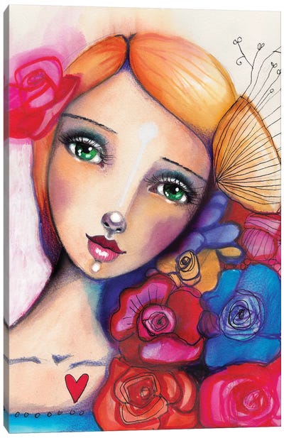 Spanish Beauty Canvas Art Print - Tamara Laporte
