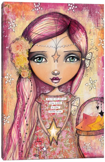 Star Girl Canvas Art Print - Tamara Laporte