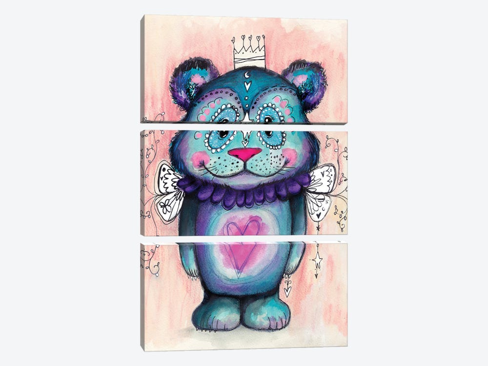 Sweet Bear II by Tamara Laporte 3-piece Canvas Wall Art