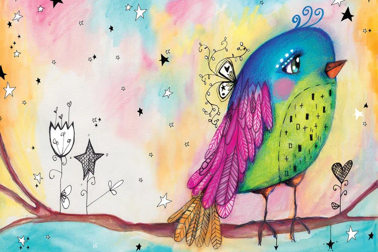 Sweet Bird With Stars