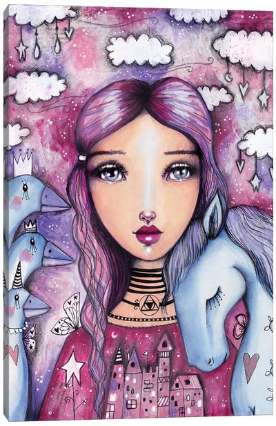 The Goose Girl Canvas Art Print - Tamara Laporte