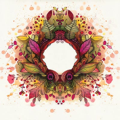 Autumn Wreath II by Tamara Laporte art print