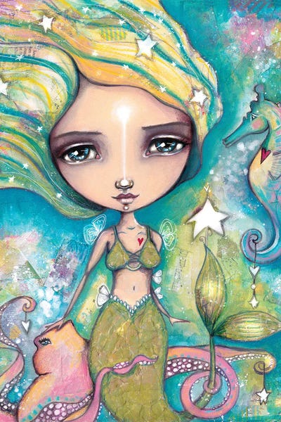 The Little Empowered Mermaid by Tamara Laporte art print