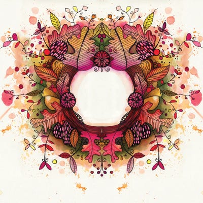 Autumn Wreath IIII by Tamara Laporte art print