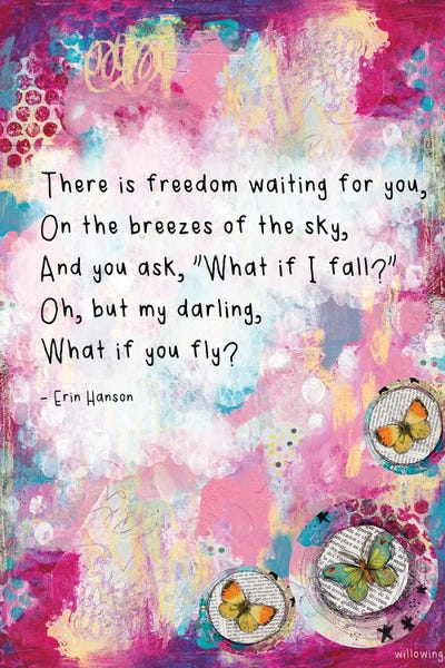 Kids Inspirational Art: What If You Fly by Tamara Laporte