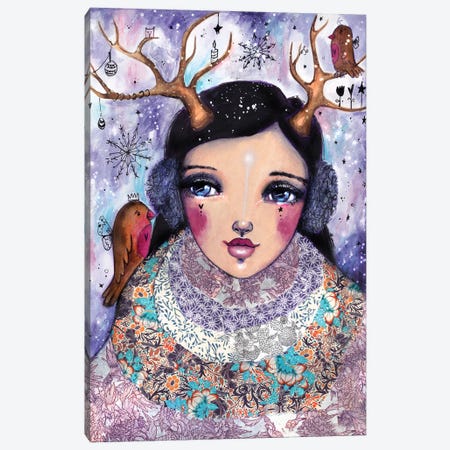 Winter Girl Canvas Print #LPR239} by Tamara Laporte Canvas Art Print