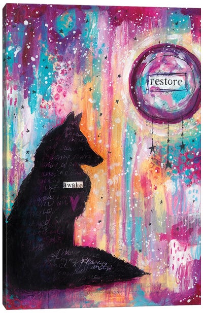 Awaken Creativity Canvas Art Print - Wolf Art