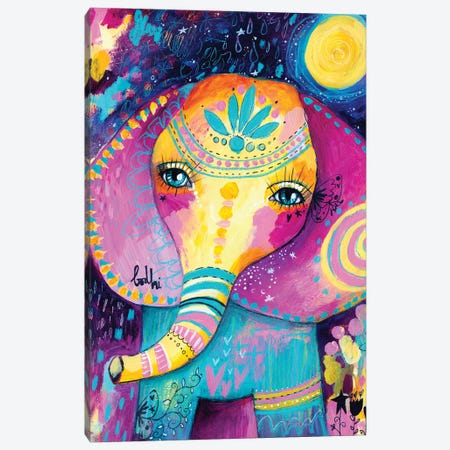 The Elephant And The Dream Canvas Print #LPR269} by Tamara Laporte Canvas Wall Art