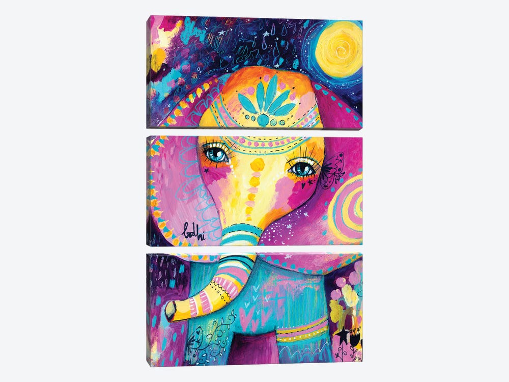 The Elephant And The Dream by Tamara Laporte 3-piece Canvas Wall Art