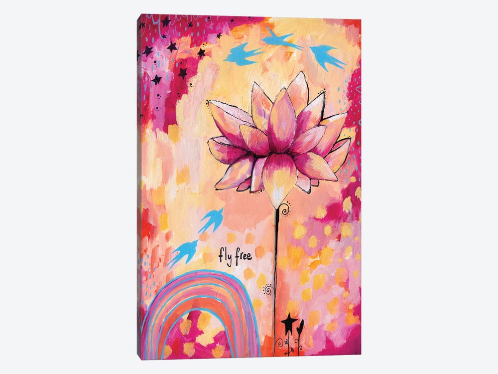 Fly Free Lotus by Tamara Laporte 1-piece Canvas Art Print