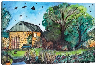 Barn Swallows Canvas Art Print - Tamara Laporte