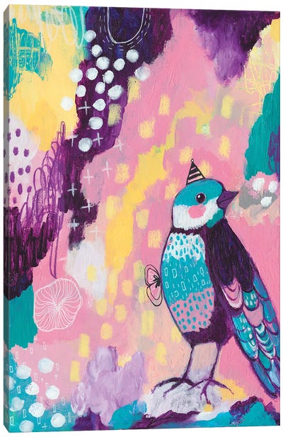 Abstract Bird I Canvas Art Print - Tamara Laporte