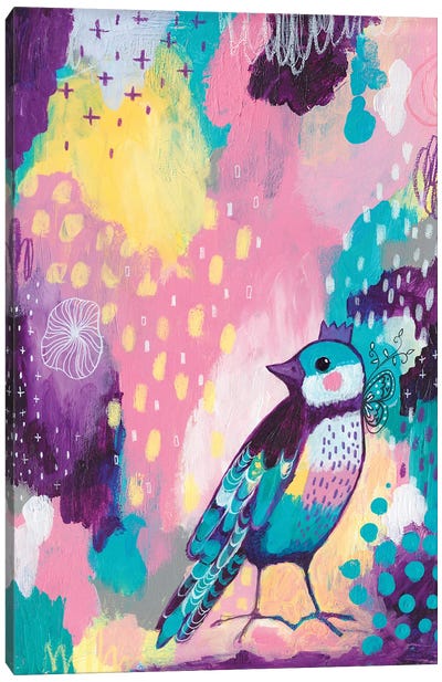 Abstract Bird II Canvas Art Print - Tamara Laporte