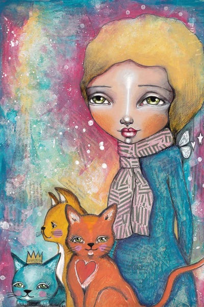 Orange Cats: Cat Girl by Tamara Laporte