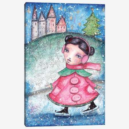 Christmas Girl Canvas Print #LPR47} by Tamara Laporte Canvas Artwork