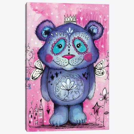 Cute Bear Canvas Print #LPR53} by Tamara Laporte Canvas Artwork