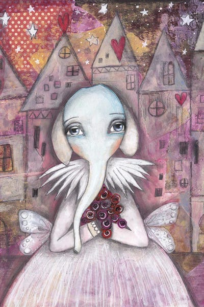 Castles & Palaces: Elephant With Roses by Tamara Laporte
